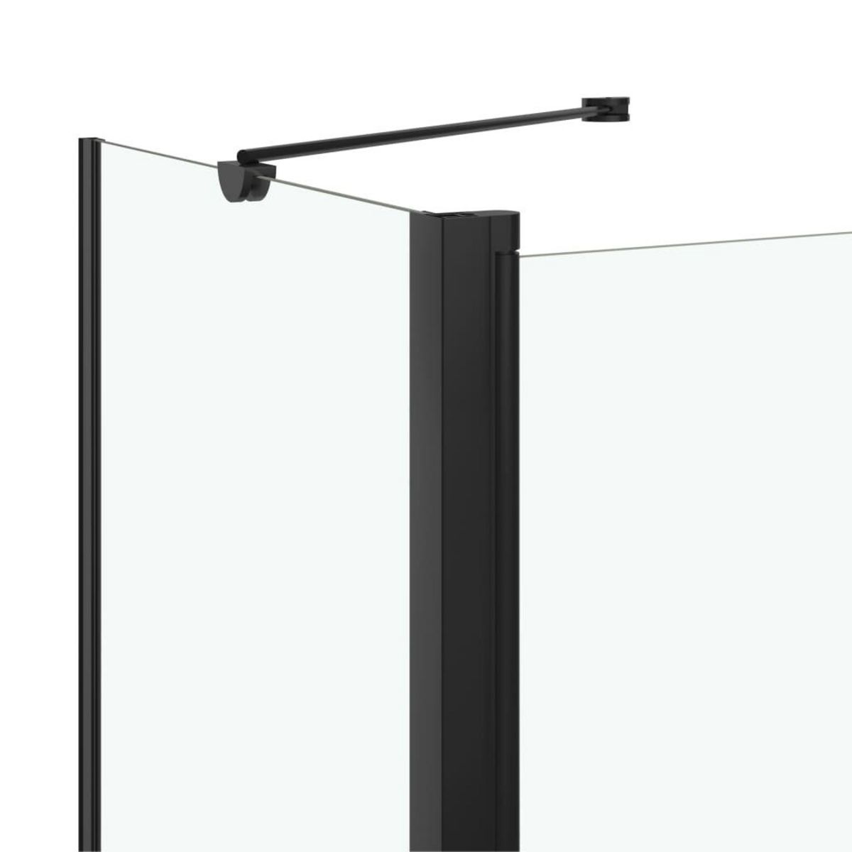 VIDAXL Cabine de douche pliante ESG 120x68x130 cm noir