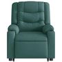 Voir la diapositive 5 : VIDAXL Fauteuil inclinable de massage electrique Vert fonce Tissu