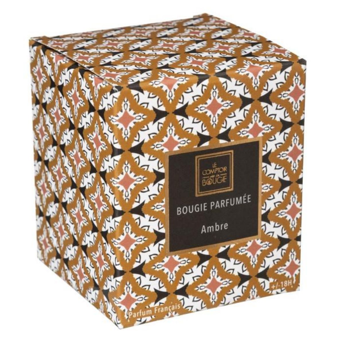 COMPTOIR DE LA BOUGIE Bougie Parfumée en Verre  Neda  8cm Ambre