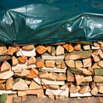 NATURE Nature Bache a bois de chauffage 5x6 m PE Vert