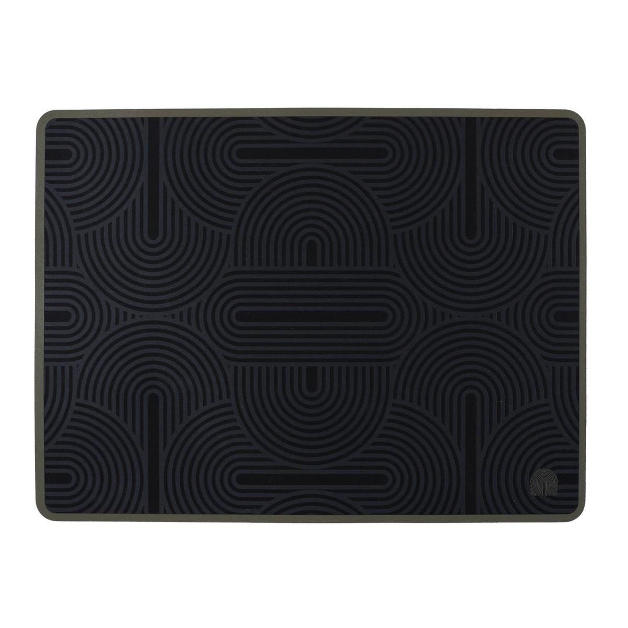The Home Deco Factory Set de Table Imprimé  Lounge  30x40cm Noir