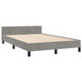 Voir la diapositive 5 : VIDAXL Cadre de lit sans matelas gris clair 120x200 cm velours