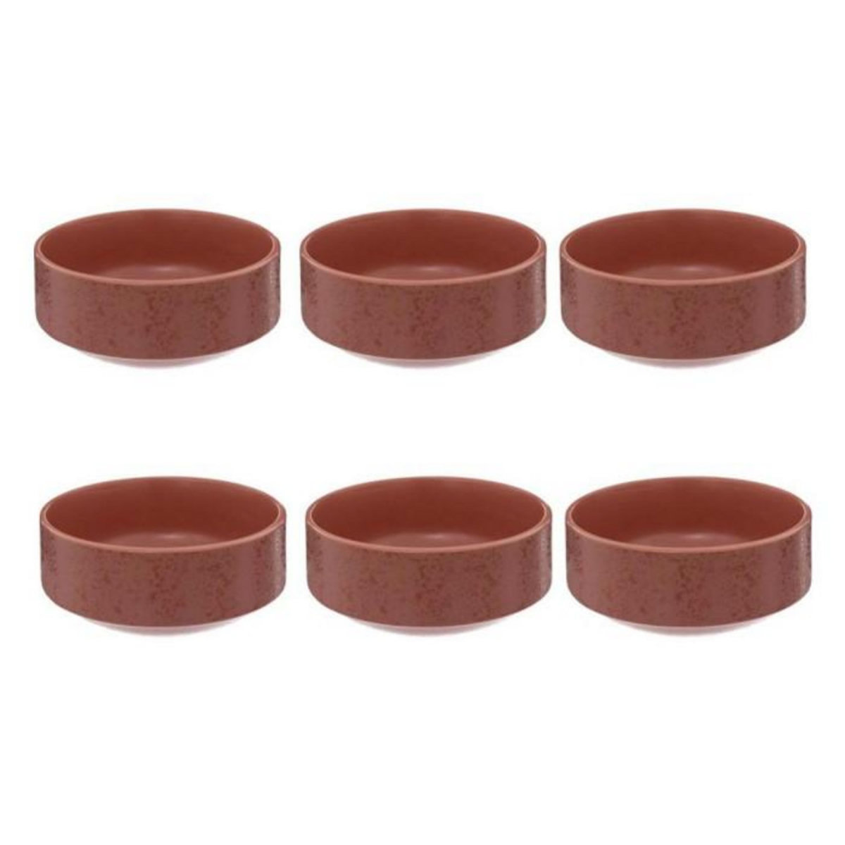 SECRET DE GOURMET Lot de 6 Bols en Grès  Loft  14cm Terracotta