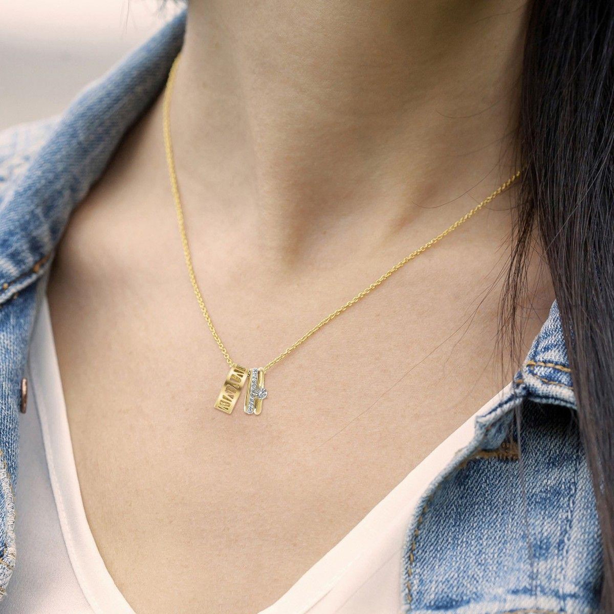 Voir la diapositive 2 : SC BOHEME Collier SC Bohème orné de Cristaux scintillants