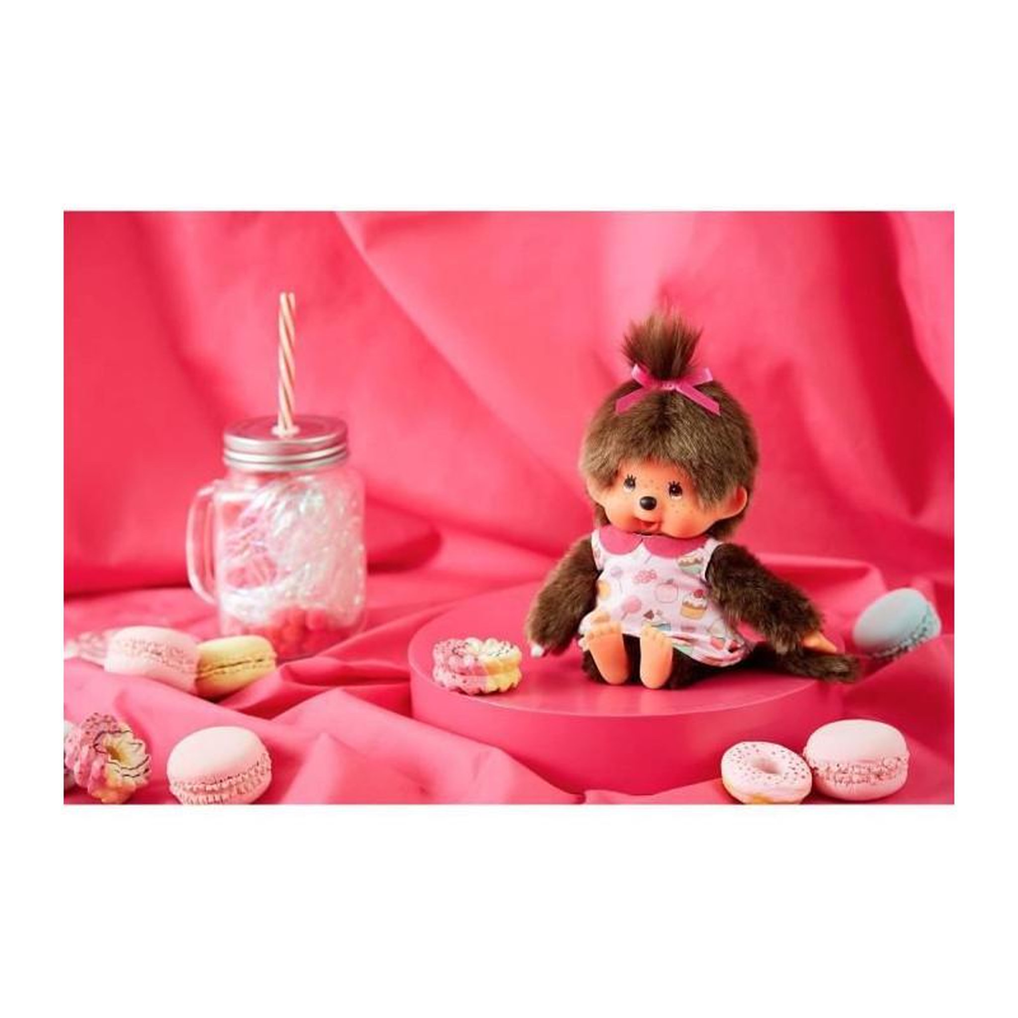 Voir la diapositive 2 : BANDAI Peluche Monchhichi Pop & Candy - 20 cm - BANDAI