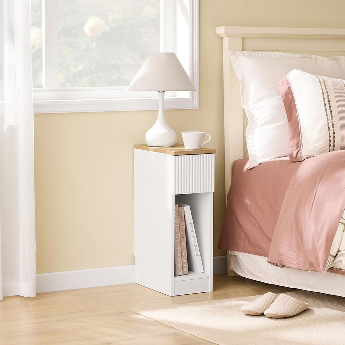 SOBUY SoBuy - Table De Chevet à un tiroir - Nordique - FBT111