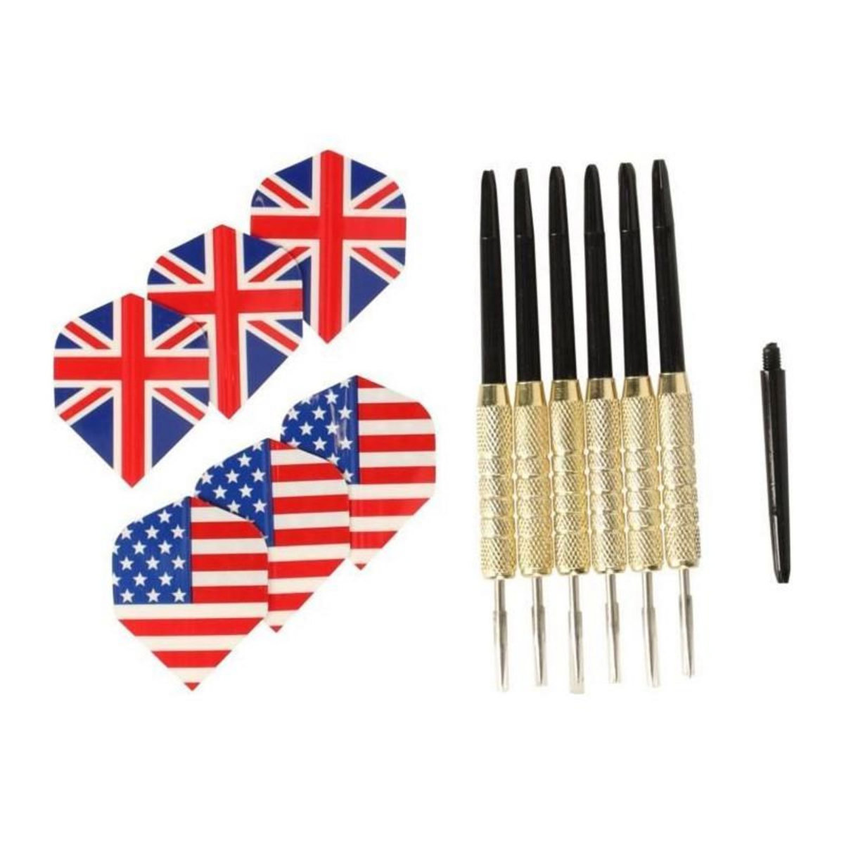 GENERIQUE Jeu de fléchettes - VADER - Set cible et 6 fléchettes inclus - Fibres naturelles - REZO