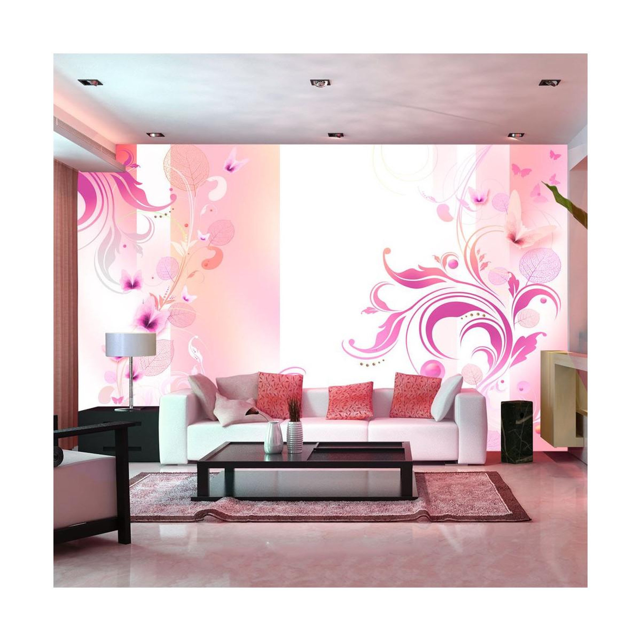 Paris Prix Papier peint  rose passion. Coloris disponibles : Multicolore