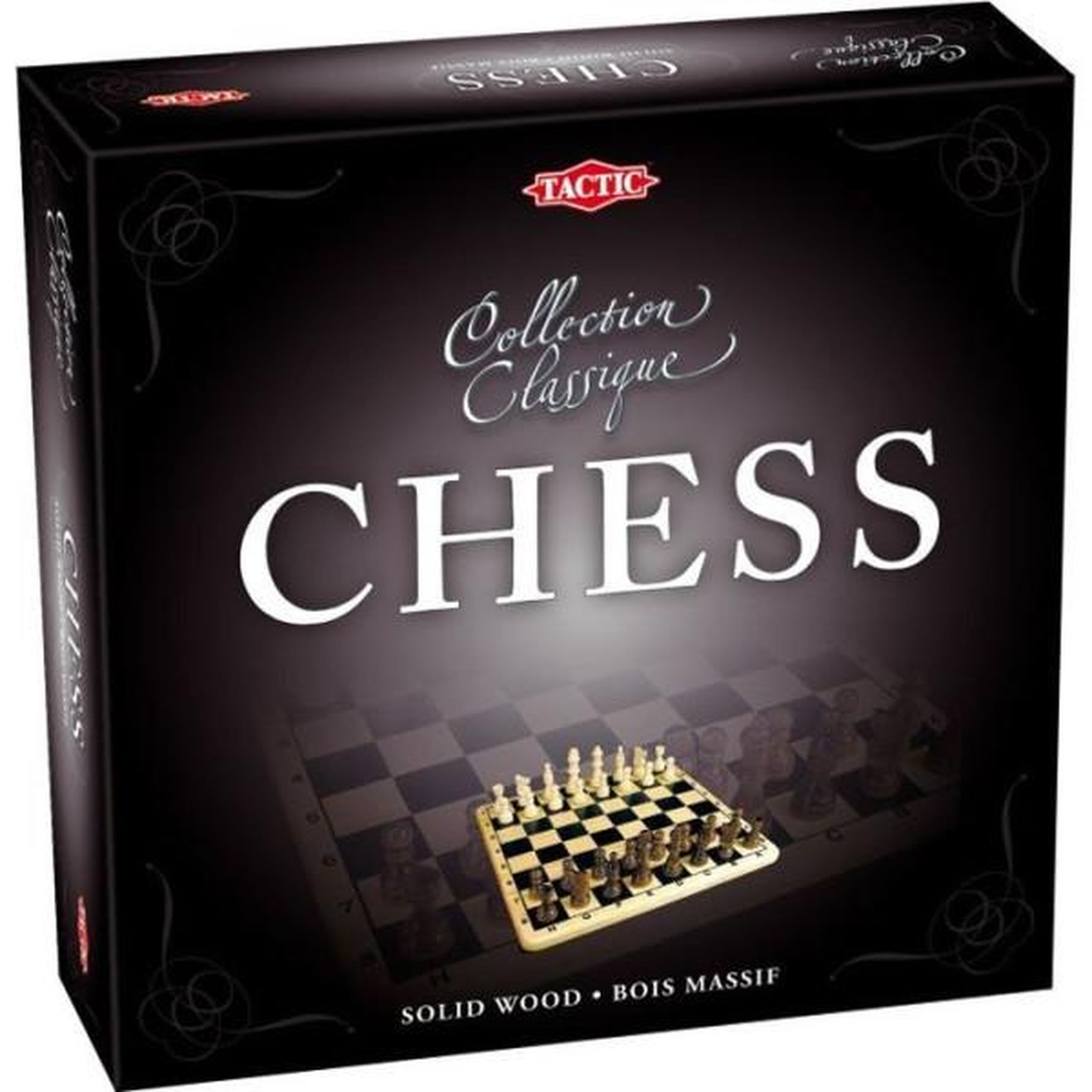 Tactic Coffret echecs en bois - jeux de société classique et stratégie - tactic