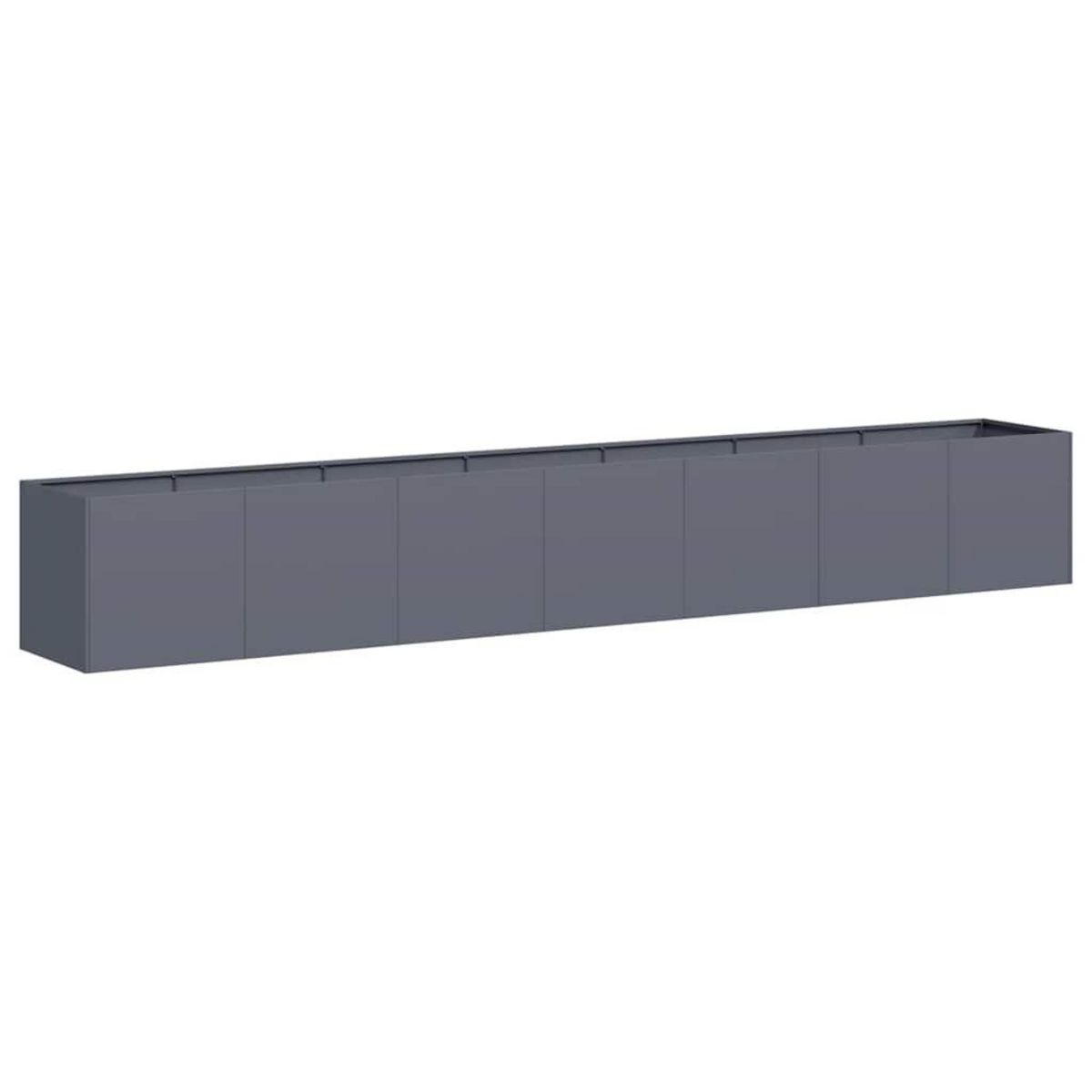 VIDAXL Jardiniere anthracite 280x40x40 cm acier lamine a froid