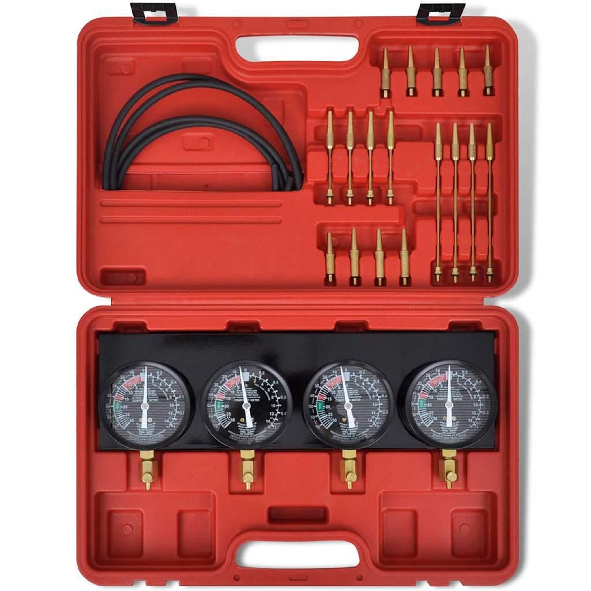 Voir la diapositive 3 : VIDAXL Kit d'outils de jauges de synchroniseur de vide de carburateur