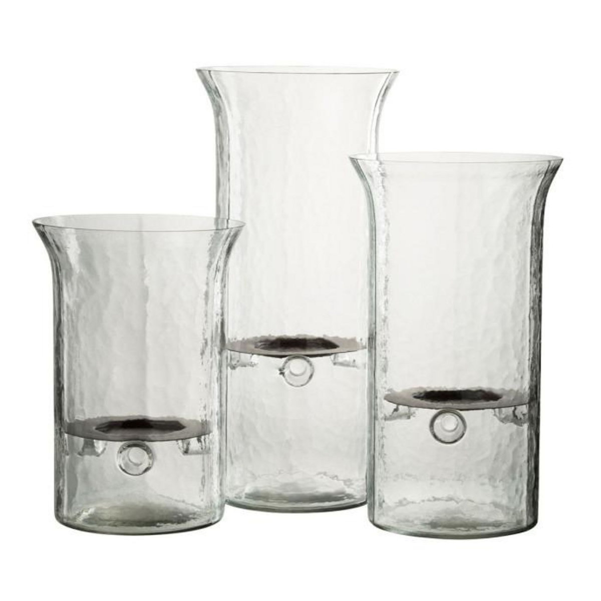 Paris Prix Bougeoir en Verre  Flou  32cm Transparent