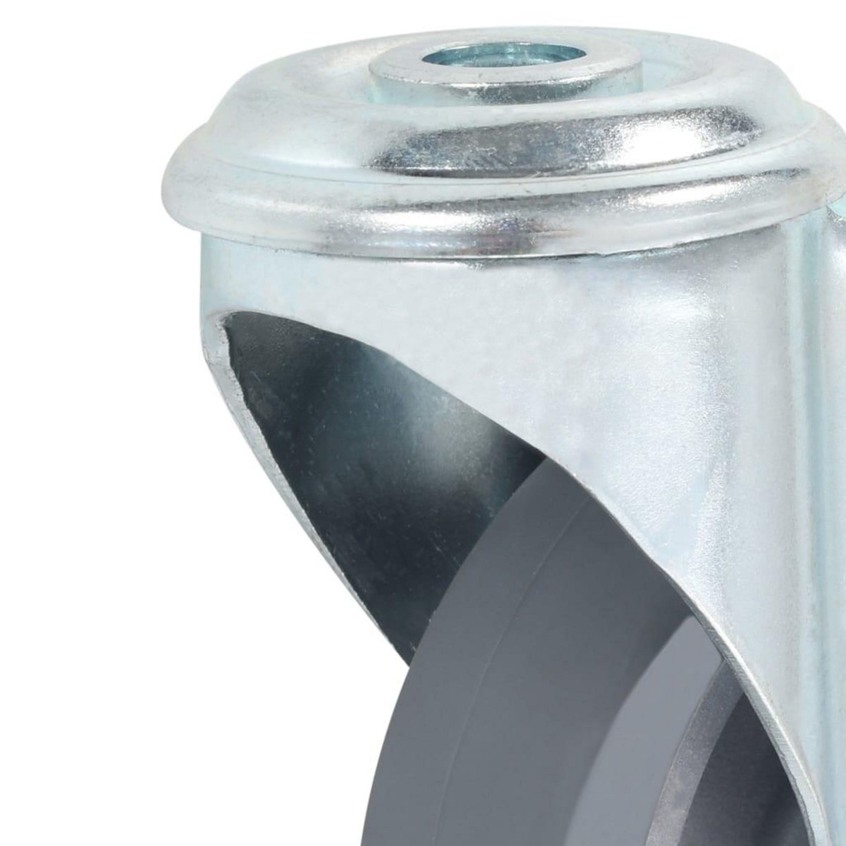 VIDAXL 16 pcs Roulettes pivotantes a trou de boulon 100 mm