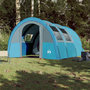 Voir la diapositive 3 : VIDAXL Tente de camping tunnel 4 personnes bleu impermeable