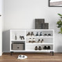 Voir la diapositive 3 : VIDAXL Armoire a chaussures Blanc 102x36x60 cm Bois d'ingenierie