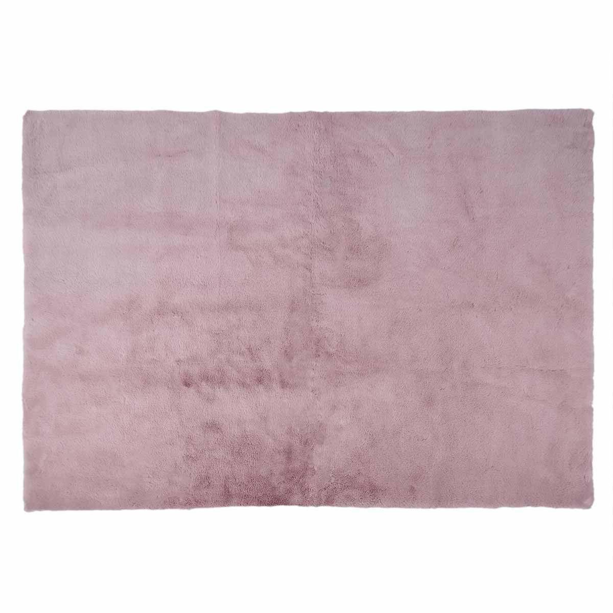 The Home Deco Factory Tapis imitation fourrure  fin  120x170cm rose
