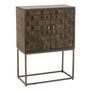 Voir la diapositive 1 : Paris Prix Commode 2 Portes sur Pied  Pino  122cm Marron
