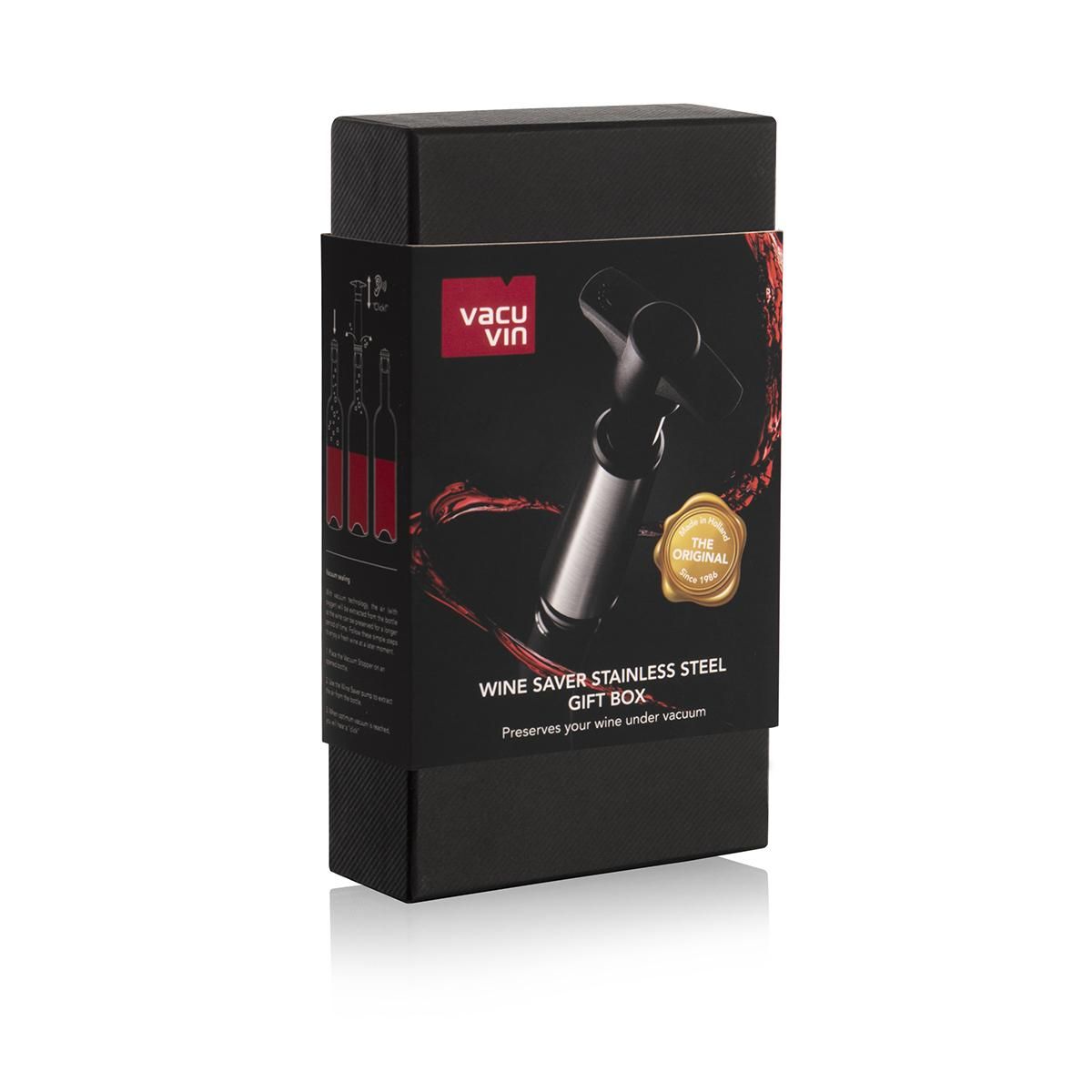 Vacu vin Coffret pompe à vide air + 2 bouchons - 06492616