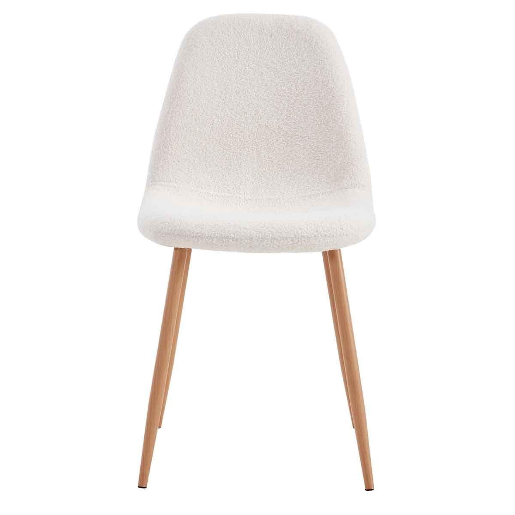 Voir la diapositive 3 : The Home Deco Factory Lot de 4 chaises scandinaves  freya  86cm blanc