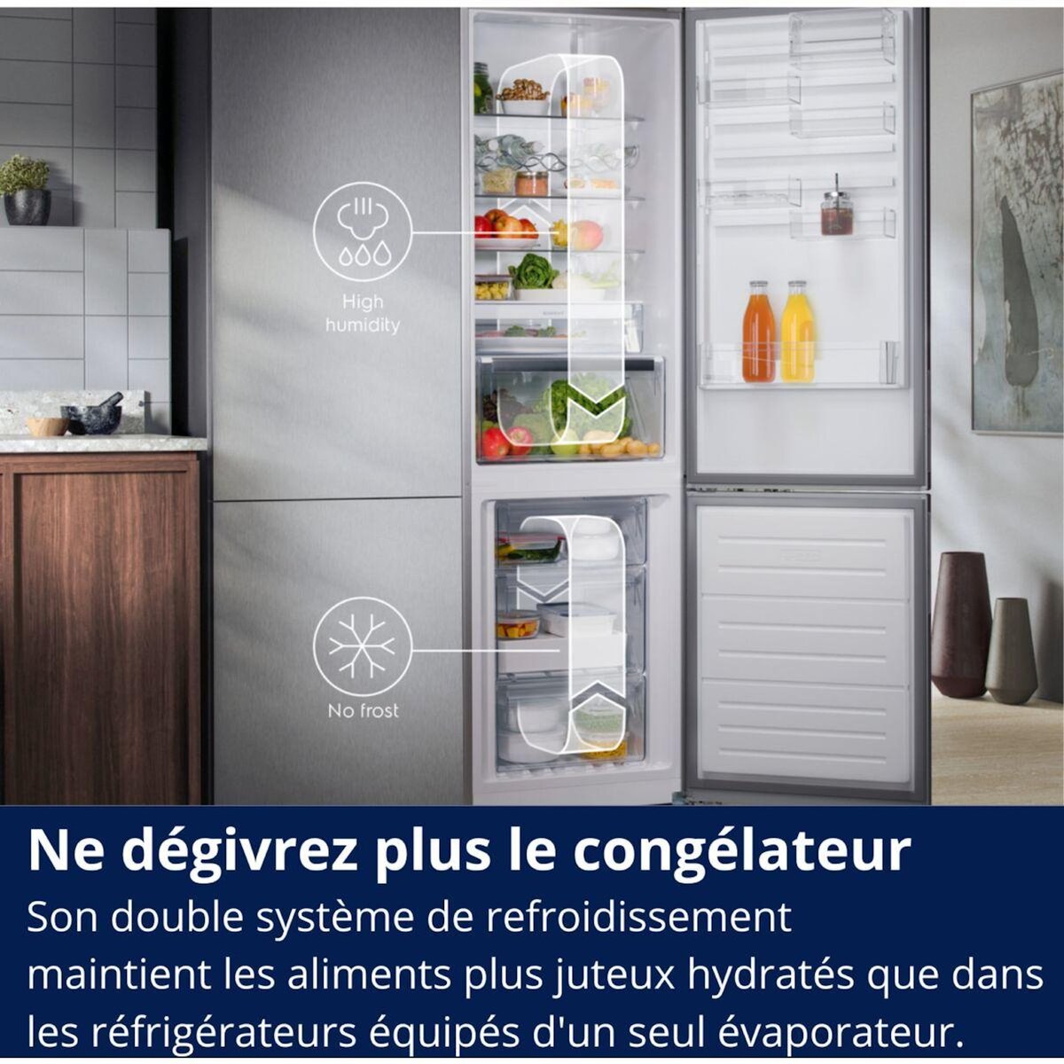 ELECTROLUX Réfrigérateur combiné encastrable KNT6ME18S4