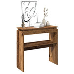 VIDAXL Table console vieux bois 80x30x102 cm bois d'ingenierie