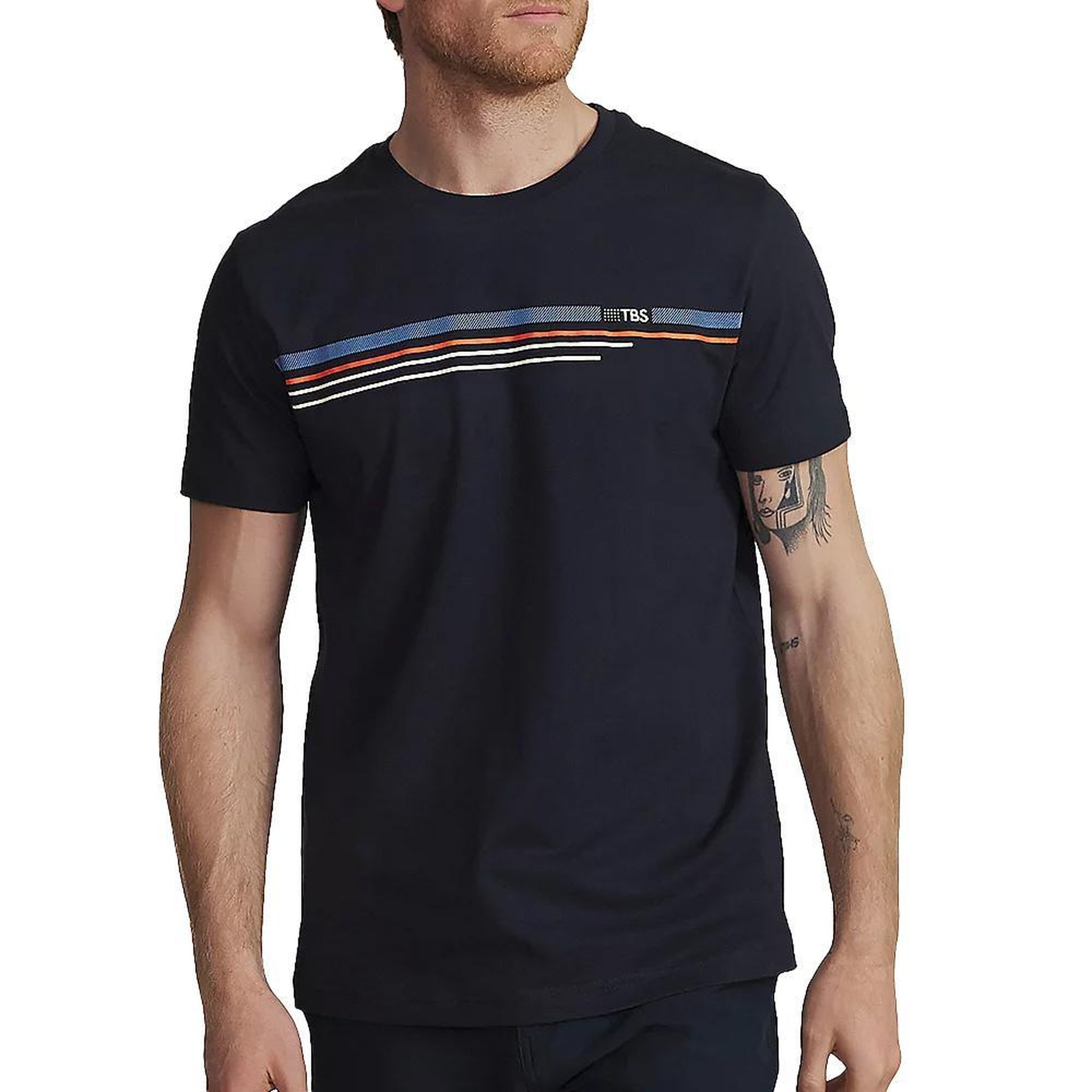 Voir la diapositive 1 : TBS T-Shirt Marine Homme TBS NINIOTE