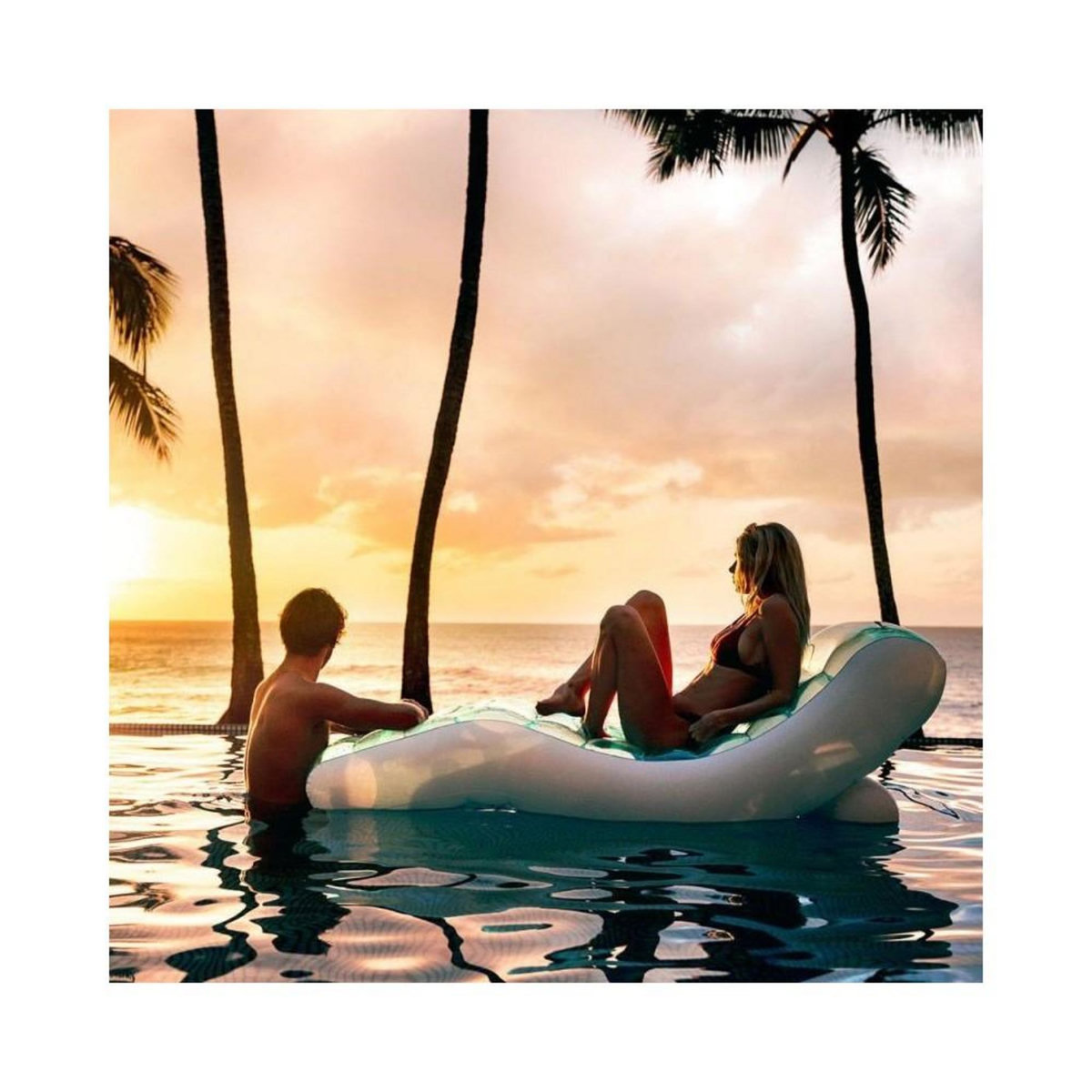 INTEX Fauteuil lounge piscine gonflable Lagon