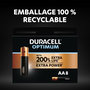 Voir la diapositive 4 : DURACELL Lot de 8 piles duracell AA optimum