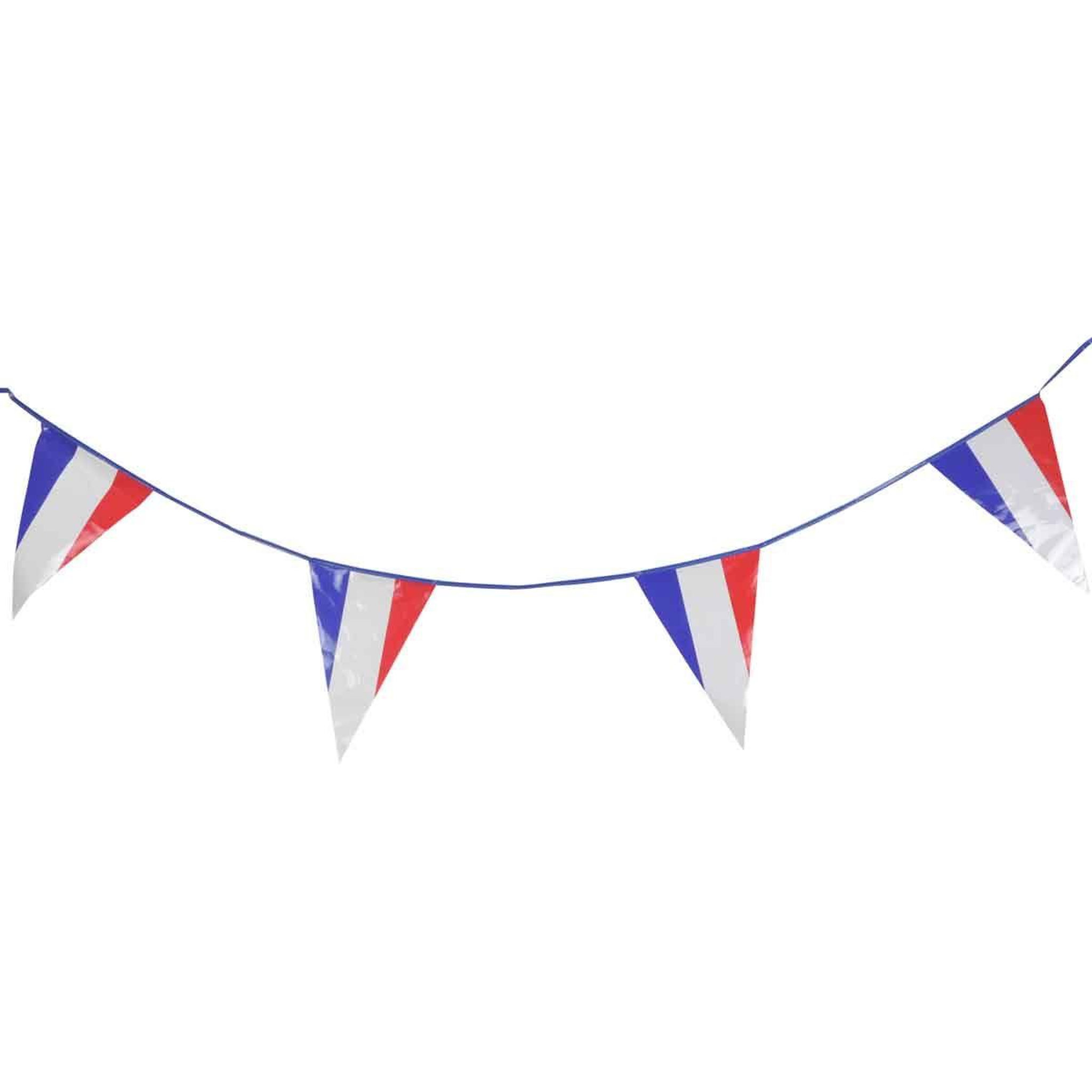 RIRE & CONFETTI Guirlande Supporter  France  10m Bleu, Blanc & Rouge