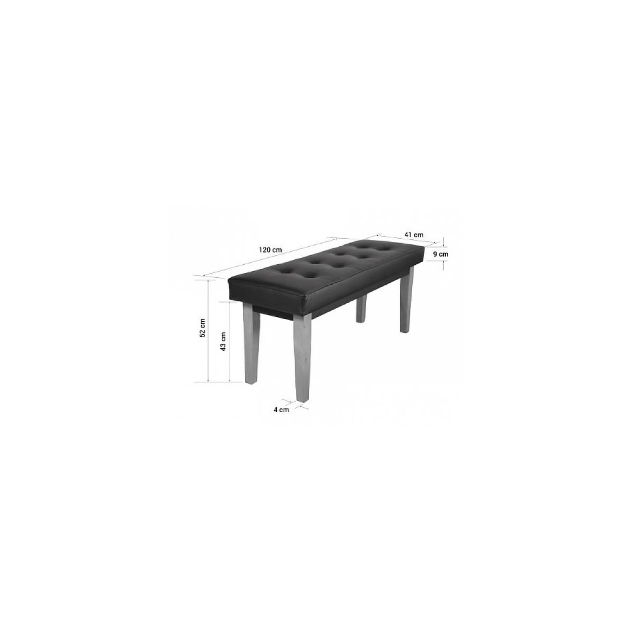 Voir la diapositive 2 : HomeStyle4U Banquette latérale en simili cuir marron PVC de 120 cm pour enfants - Confort et style