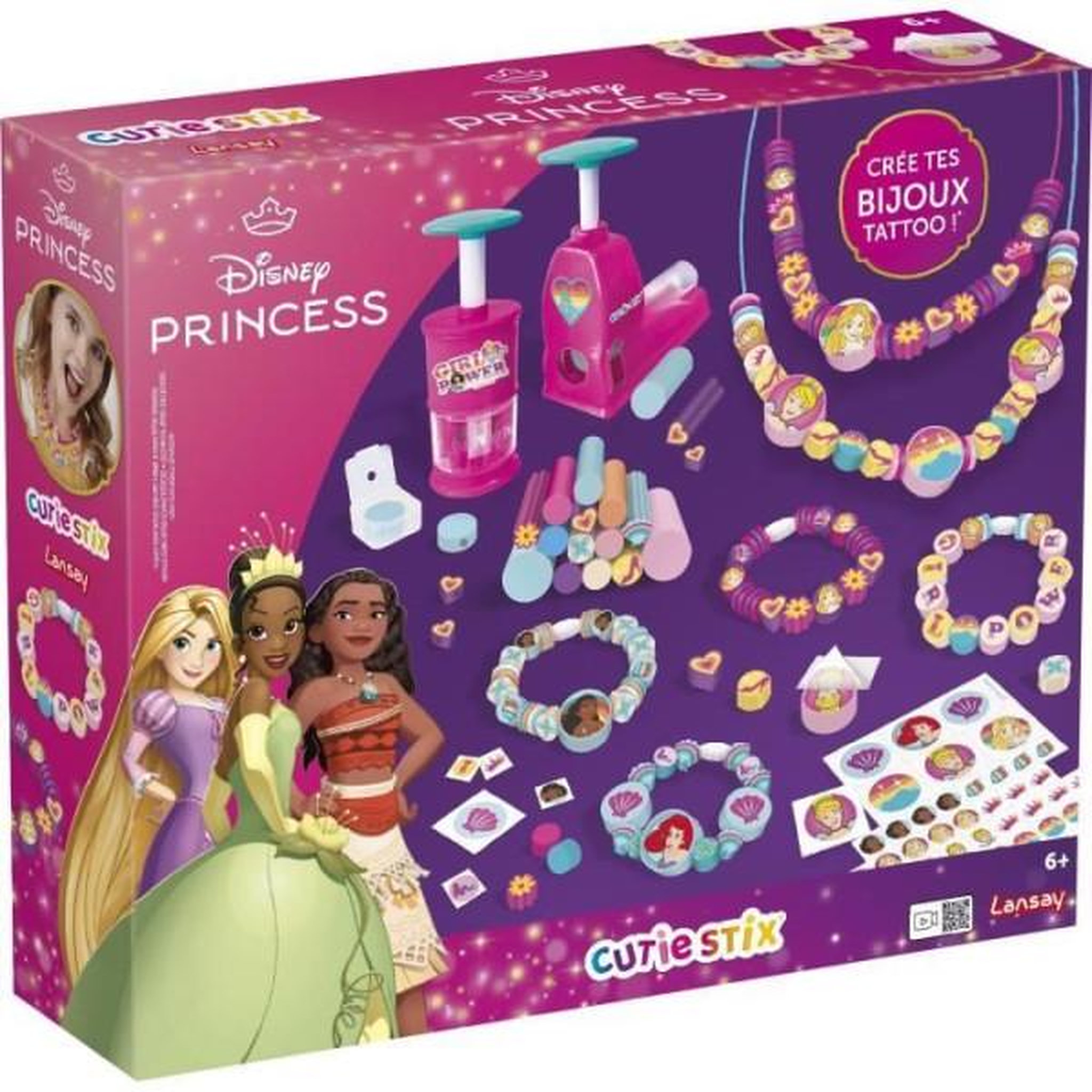 Voir la diapositive 5 : LANSAY Atelier créatif - LANSAY - Disney Princess - 14 Stix - Découpe et perçage - Des 6 ans