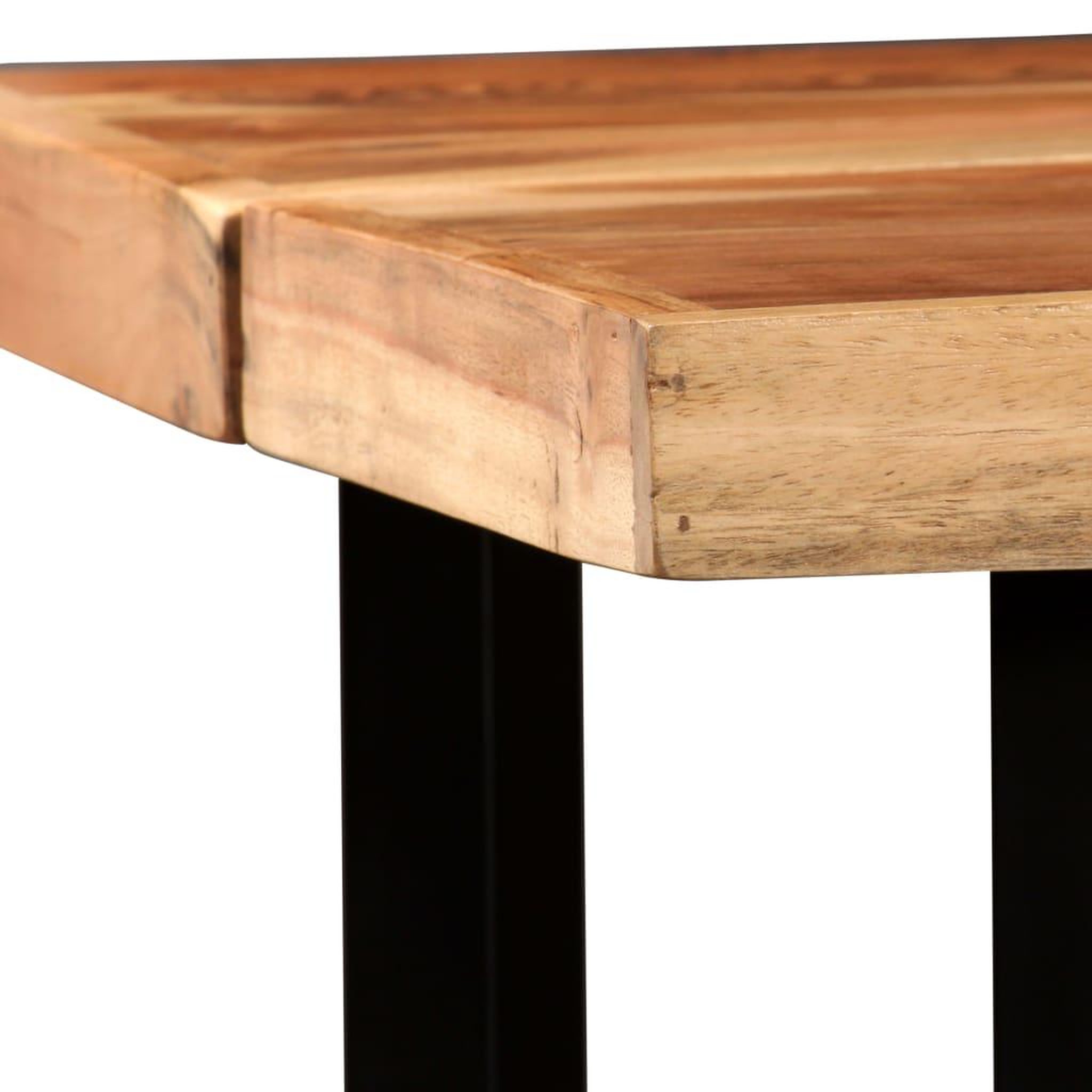 Voir la diapositive 4 : VIDAXL Table de bar Bois massif d'Acacia 150x70x107 cm