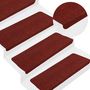 Voir la diapositive 5 : VIDAXL Tapis d'escalier auto-adhesifs 30 pcs rouge 65x24,5x3,5 cm