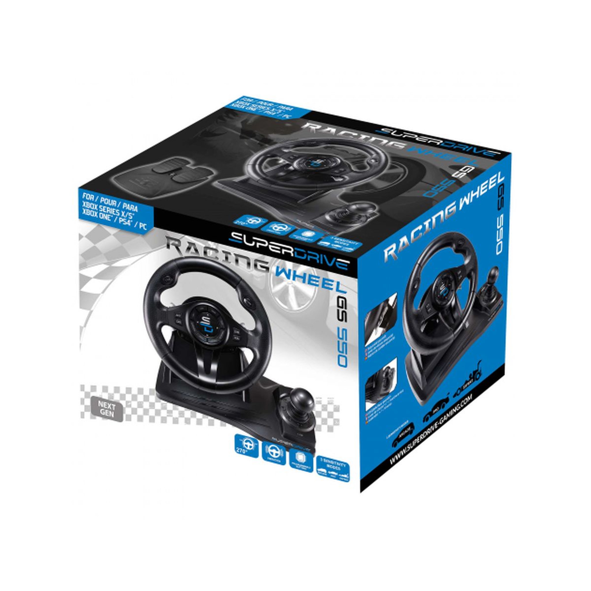 Voir la diapositive 3 : Volant de Course GS550 Multiplateforme