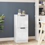 Voir la diapositive 1 : VIDAXL Buffet Blanc brillant 30x30x70 cm Bois d'ingenierie