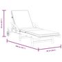 Voir la diapositive 6 : VIDAXL Chaises longues lot de 2 avec coussins 200x68x83 cm bois acacia