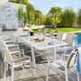 Voir la diapositive 2 : HESPERIDE Table de jardin extensible Pavane en aluminium