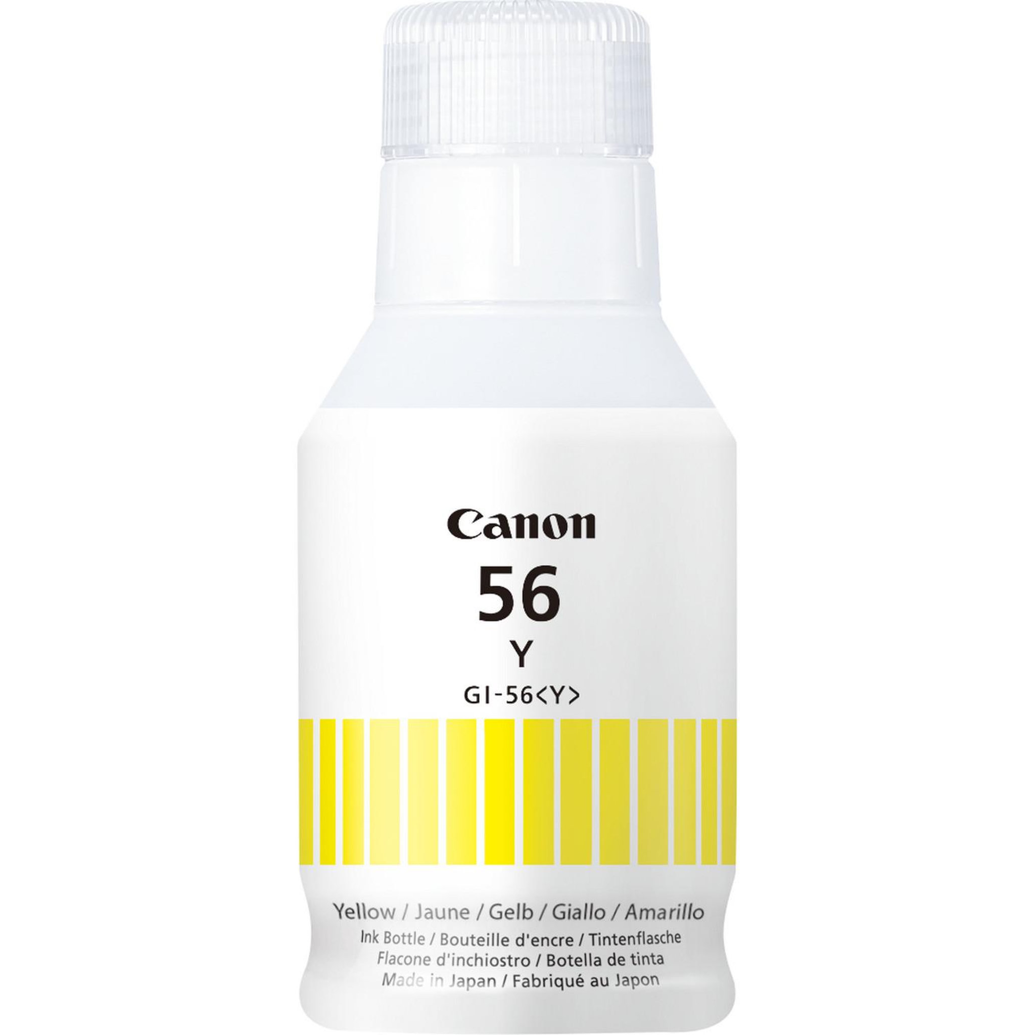 Voir la diapositive 2 : Canon Cartouche d'encre bouteille d'encre gi-56 jaune (yellow) - 4411c001