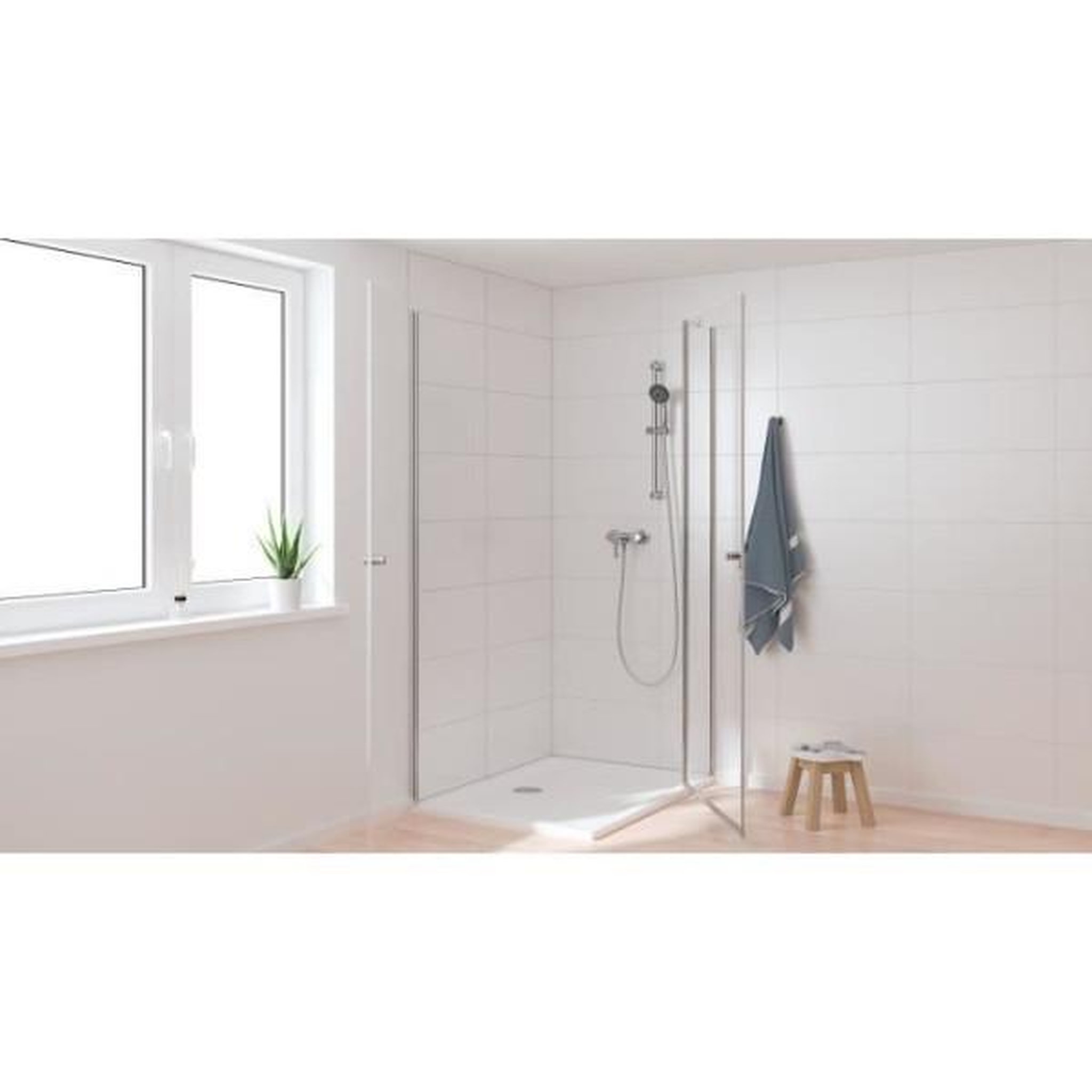 Voir la diapositive 4 : Grohe Mitigeur monocommande douche start - grohe - montage mural - raccord fileté 1/2 - chromé