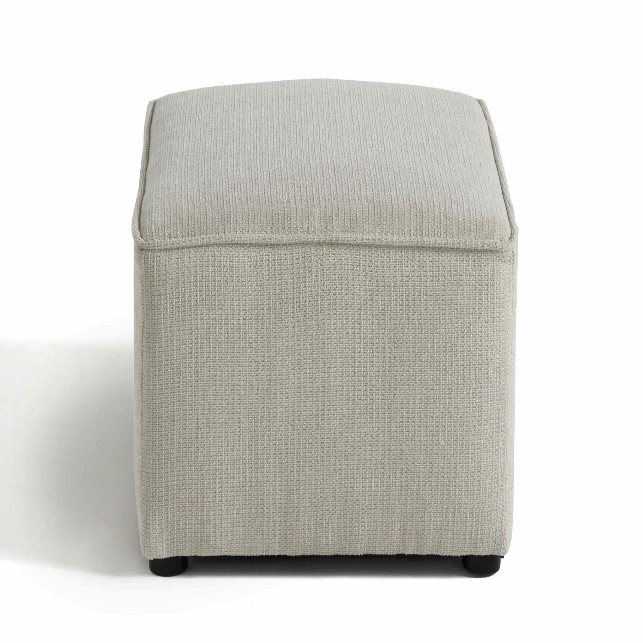 Voir la diapositive 3 : BEST MOBILIER Canopy - pouf - en tissu texturé