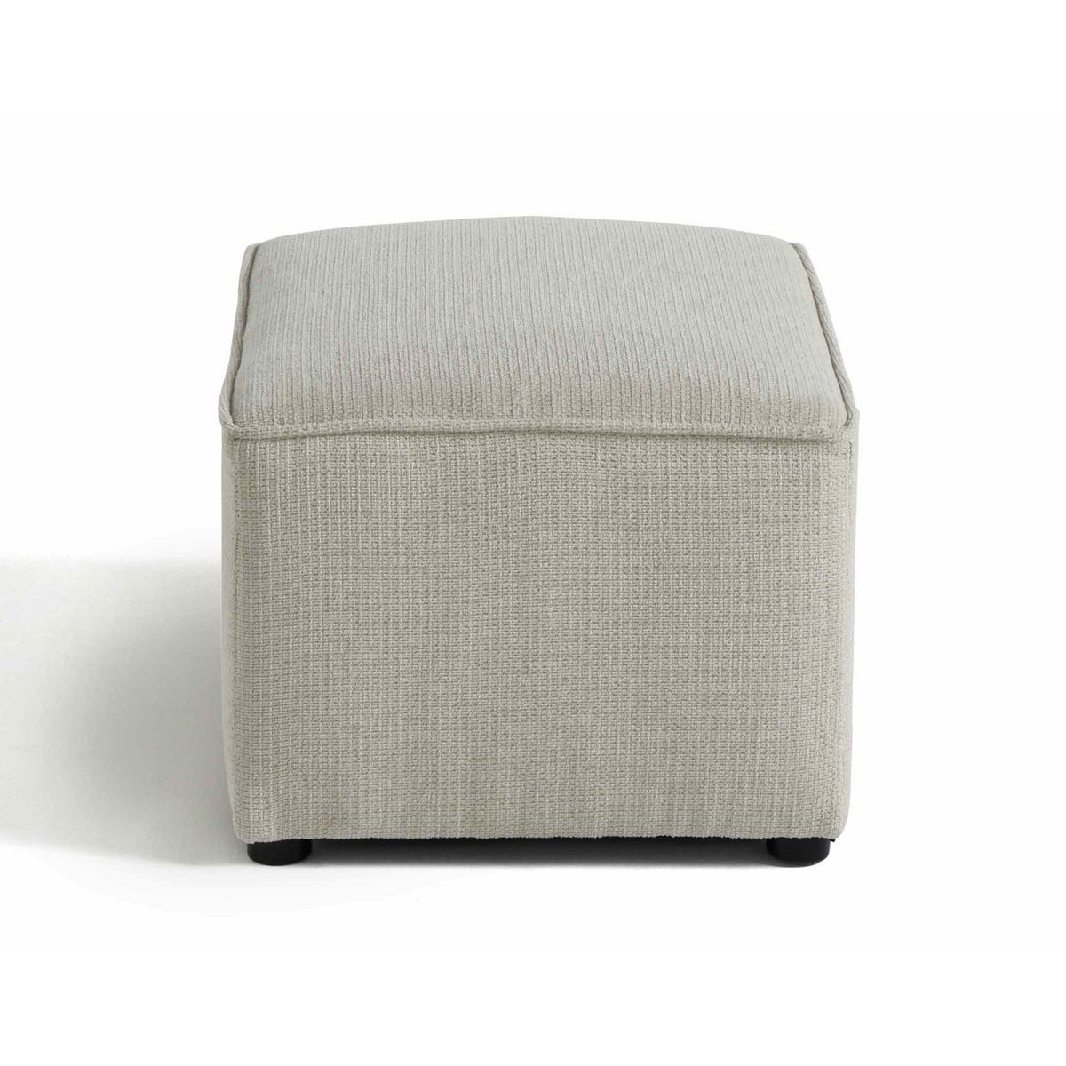 BEST MOBILIER Canopy - pouf - en tissu texturé