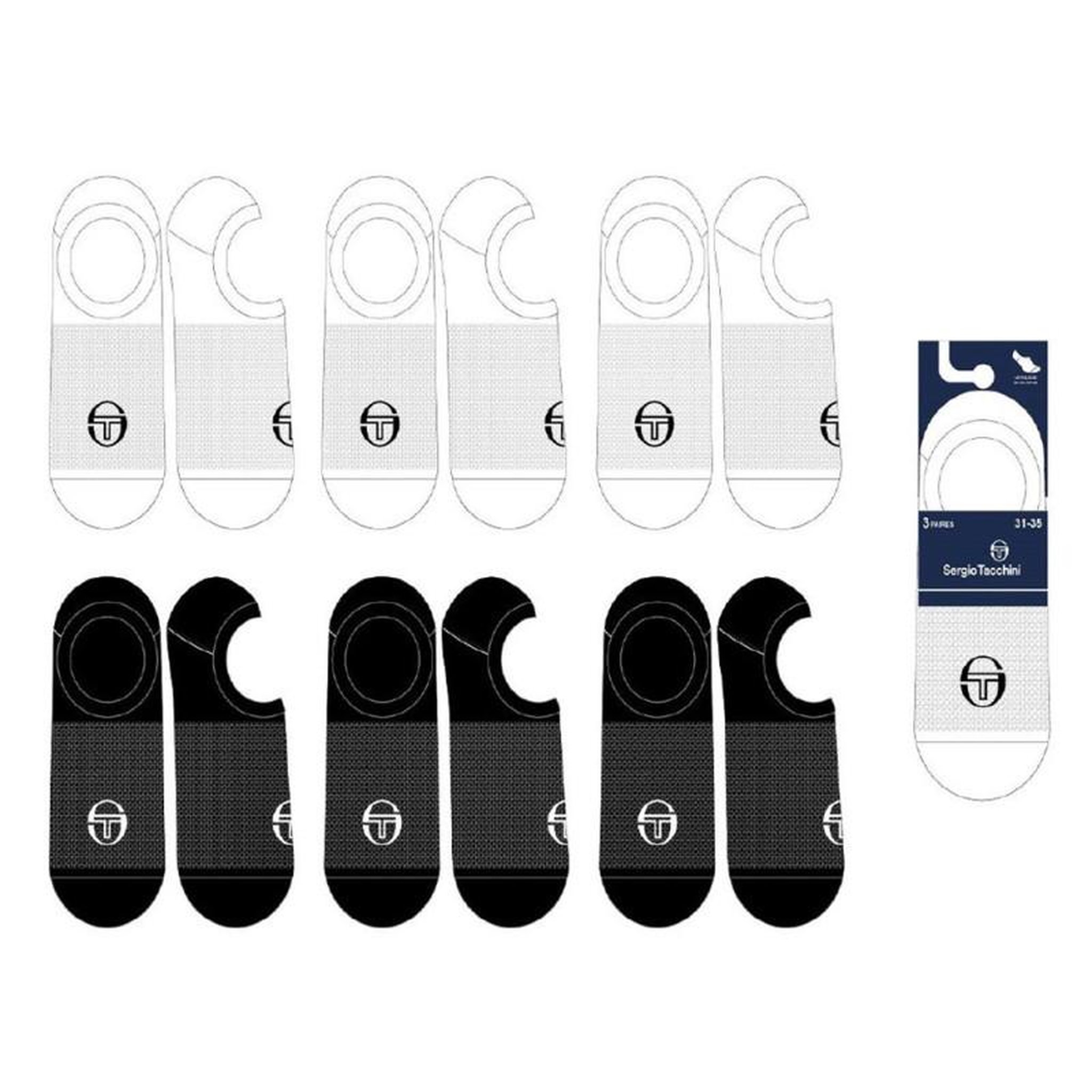 Voir la diapositive 5 : SERGIO TACCHINI Chaussettes Enfant FOOTIES SERGIO TACCHINI
