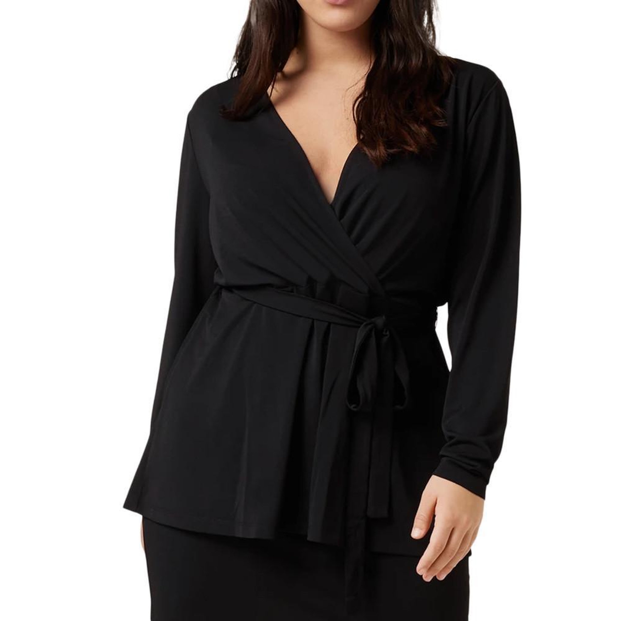 Vila Blouse Noire Femme Vila Evoked Borneo. Coloris disponibles : Noir