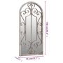 Voir la diapositive 6 : VIDAXL Miroir Sable 100x45 cm Fer pour utilisation a l'interieur