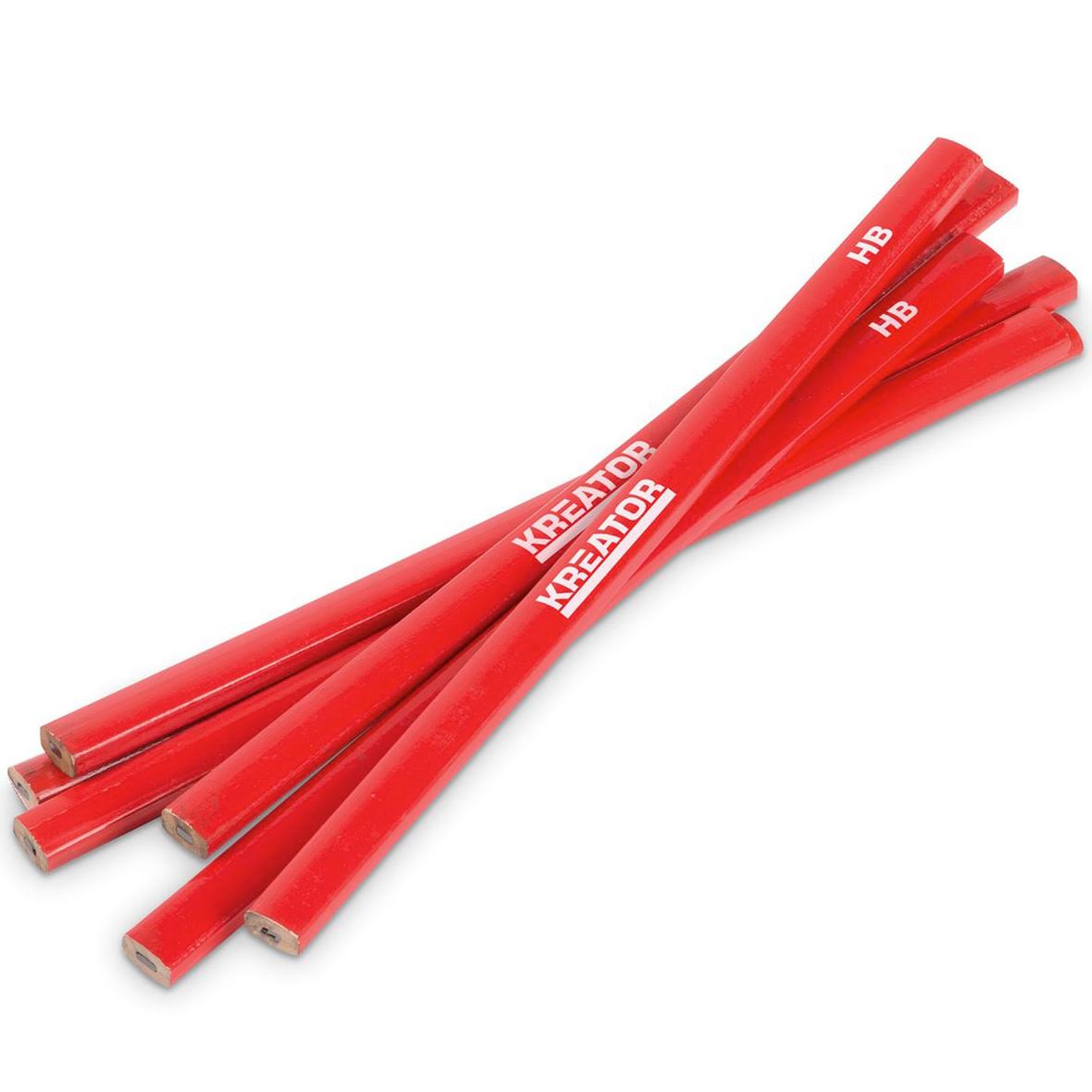 Voir la diapositive 3 : KREATOR Lot de 6 crayons de charpentier kreator
