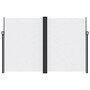 Voir la diapositive 3 : VIDAXL Auvent lateral retractable blanc 220x1200 cm