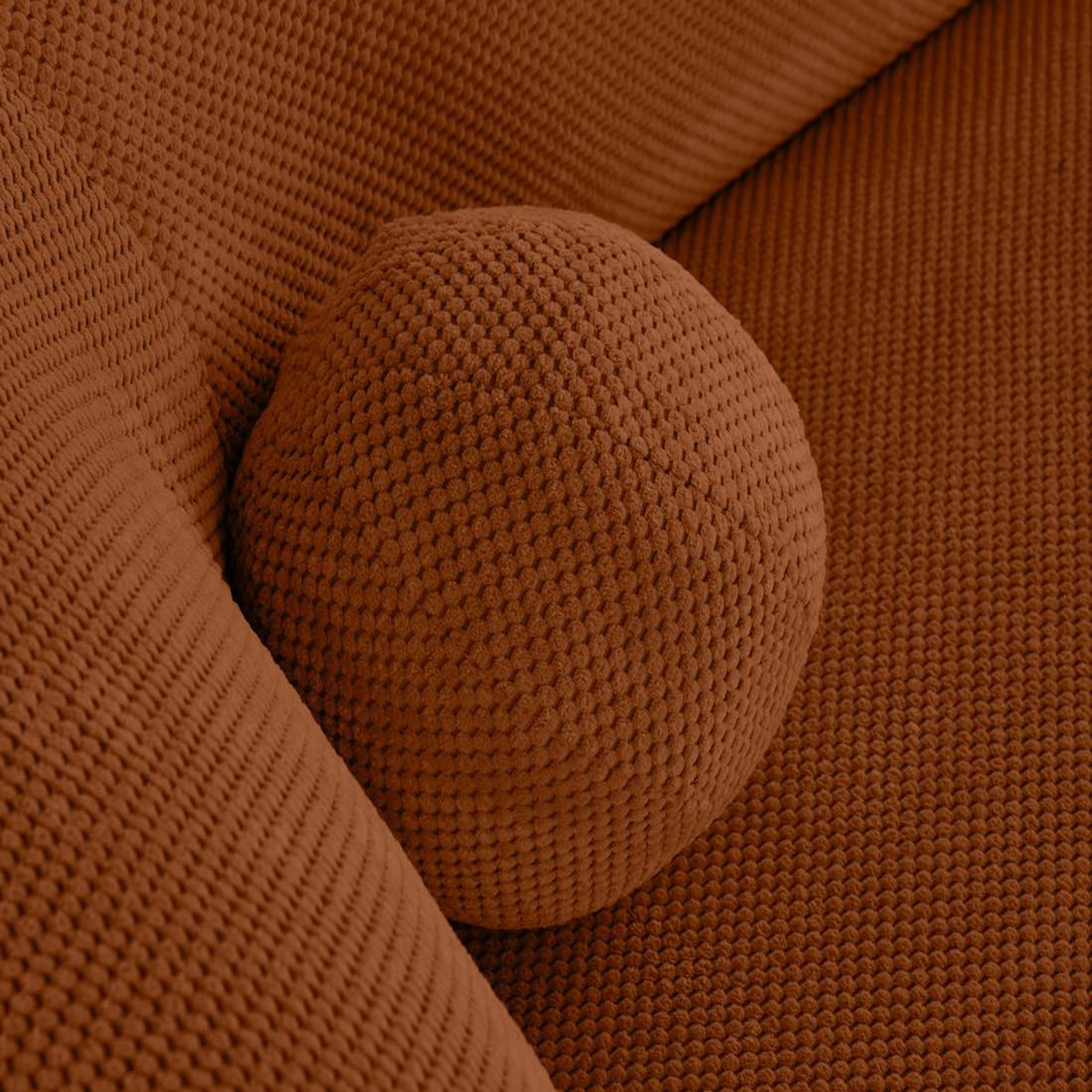 Voir la diapositive 5 : LISA DESIGN Charles - canapé d'angle droit 4 places en velours texturé