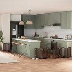 VIDAXL Barriere pour chien porte pliable 12 panneaux bois de peuplier