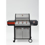 Voir la diapositive 6 : Barbecue gaz 3 brûleurs + 1 latéral inox EMMA