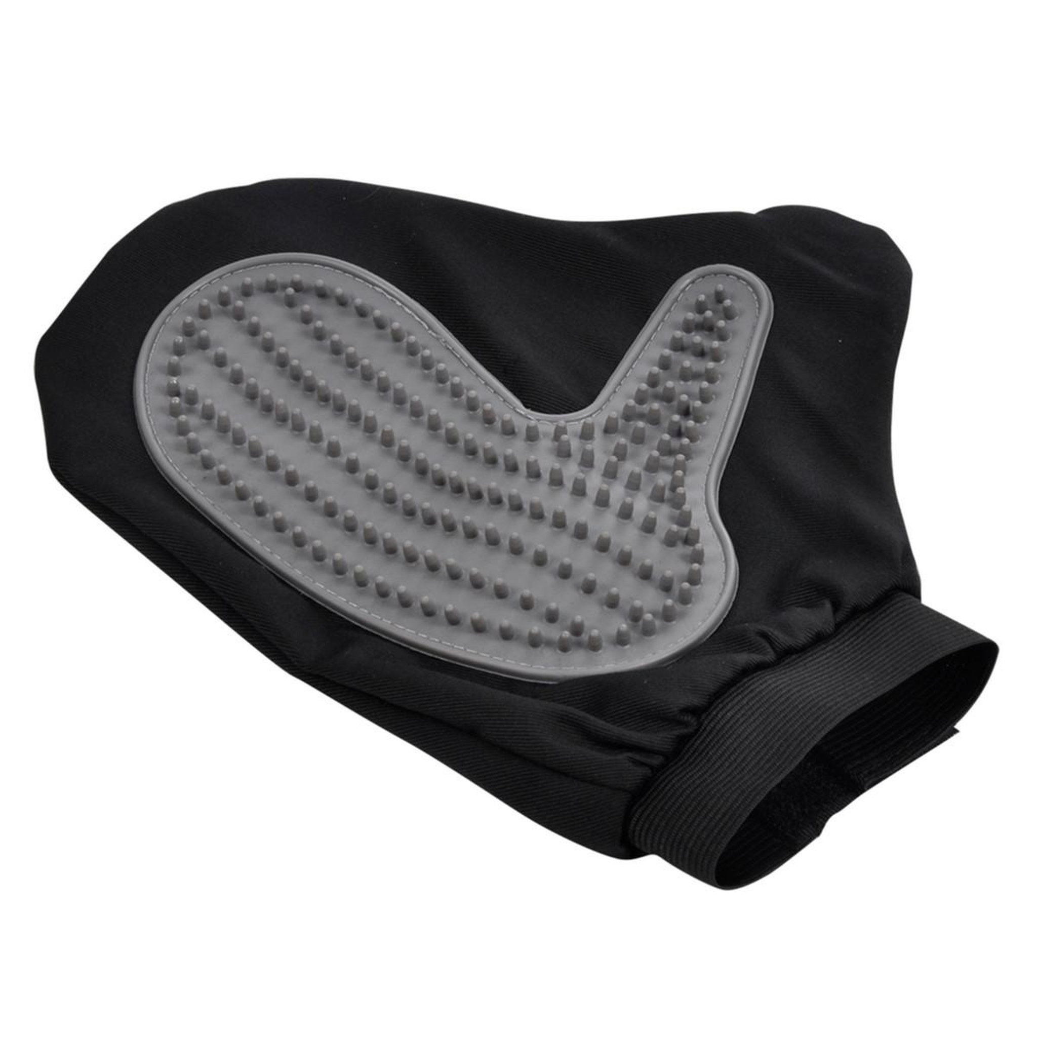LOVE STORY Gant de brossage pour chien & chat  1 face  24cm noir